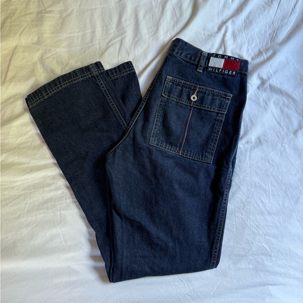 Tommy Hilfiger Women’s Straight Leg Cargo Jeans